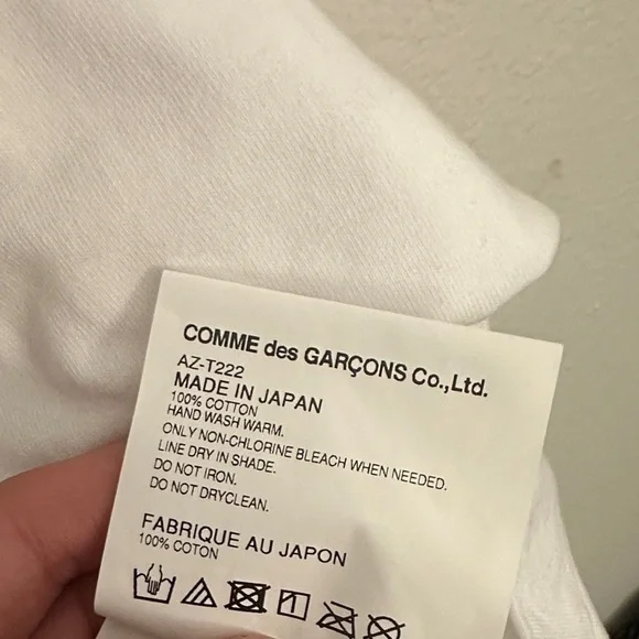 Play comme des garçons T-Shirt with Red Heart - Picture 3 of 8